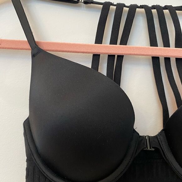 Pink Victoria’s Secret Wear Everywhere Push-Up Bra Women Size 32C - Picture 2 of 8